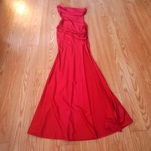 Beautiful red long gown from J. Our clothing